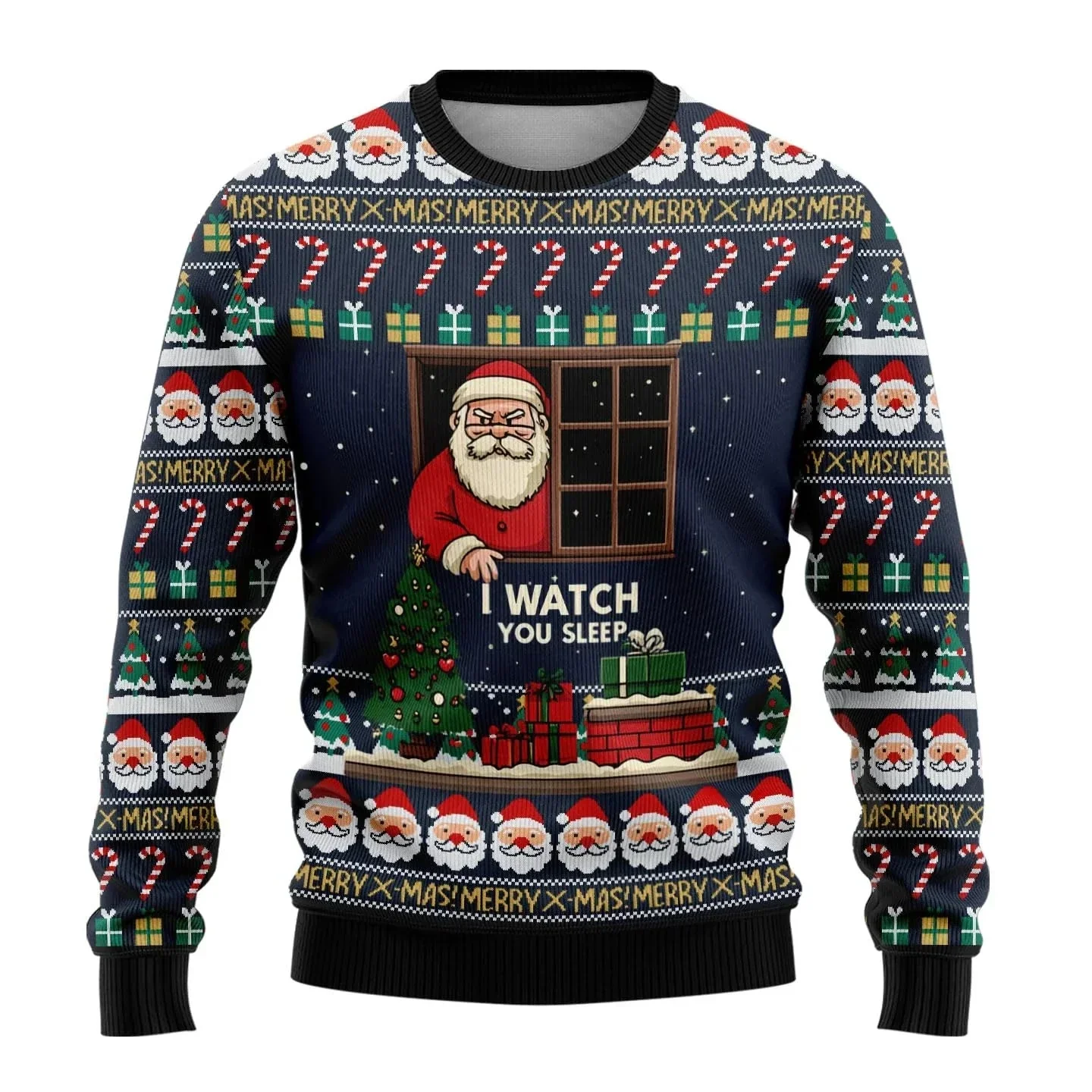 Leif® | Men’s 3D Chrisas Jumper With Funny Festive Prints - Image 4