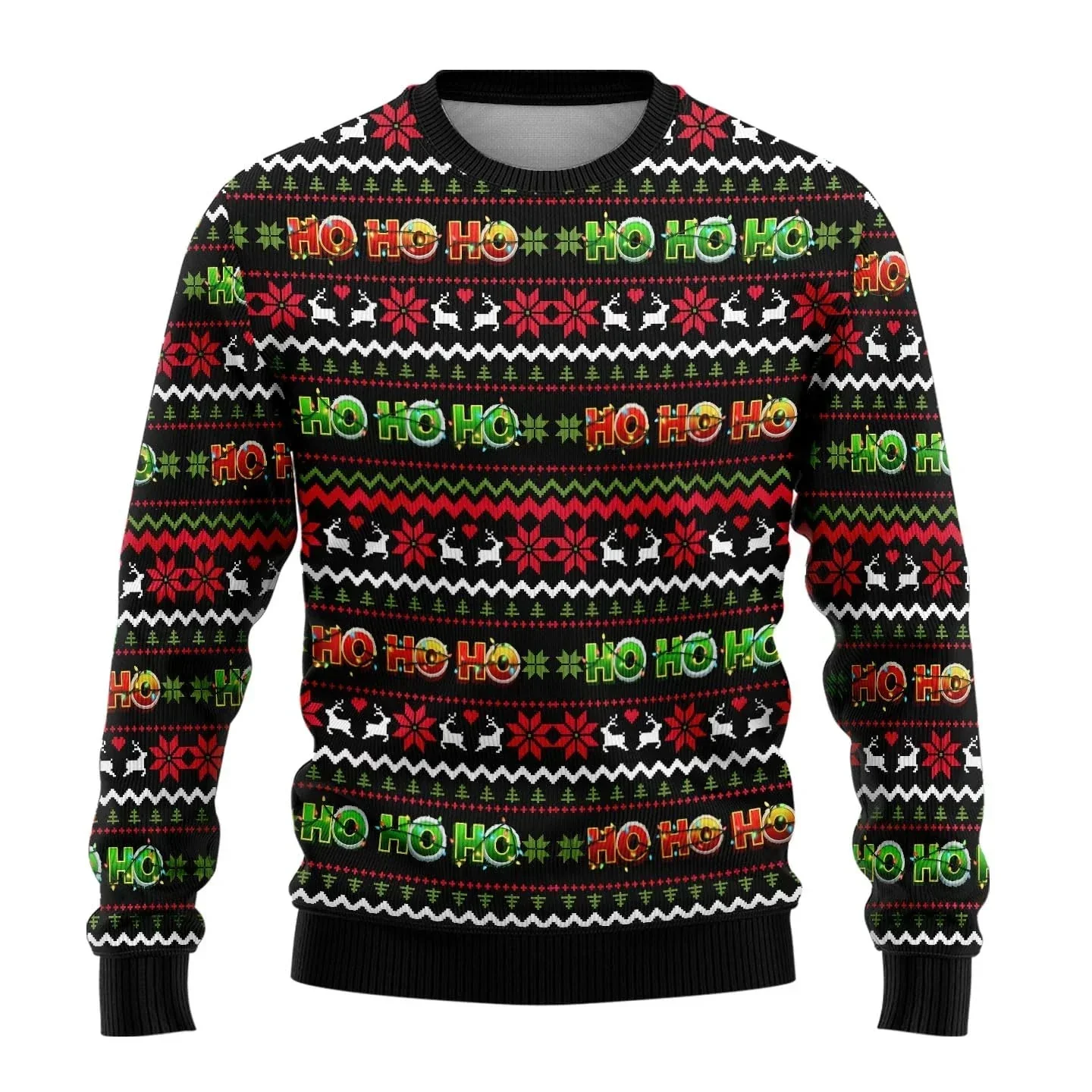Leif® | Men’s 3D Chrisas Jumper With Funny Festive Prints - Image 6