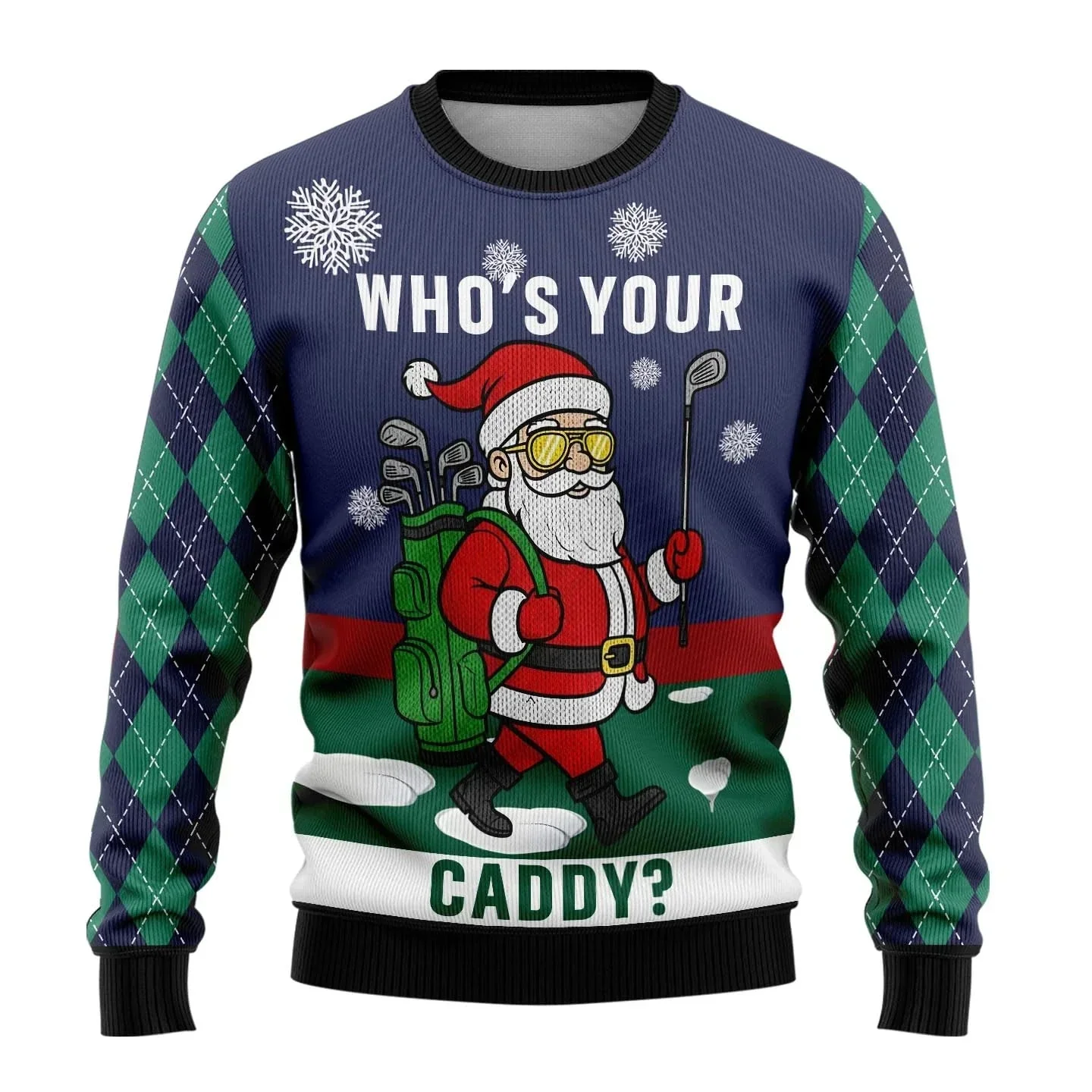 Leif® | Men’s 3D Chrisas Jumper With Funny Festive Prints - Image 9