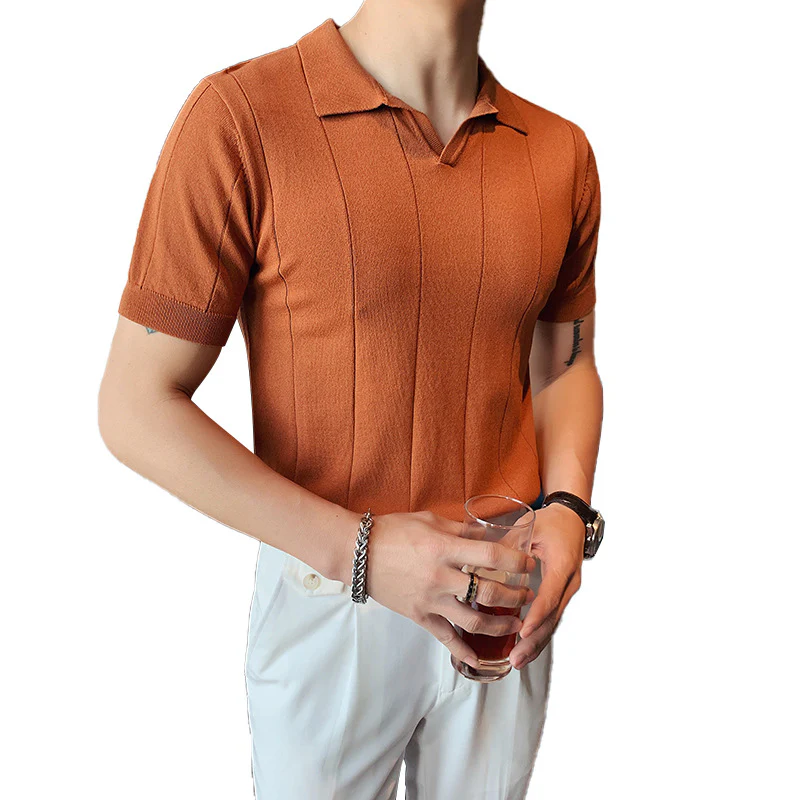 Leith® | Slimfit Fashion Knit Short Sleeve Shirt - Image 4