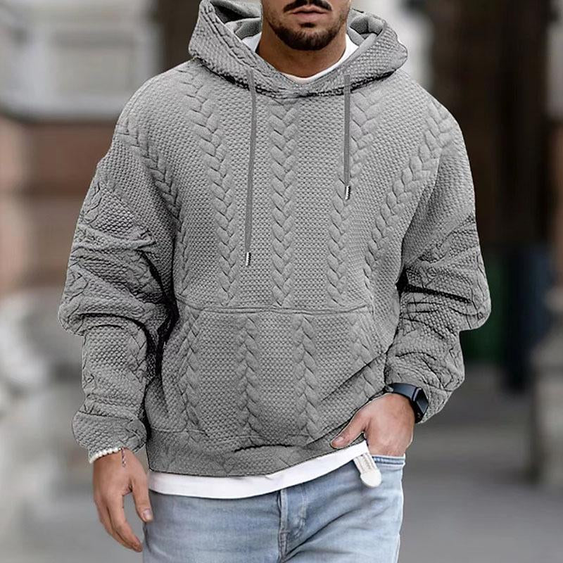 Lennon | Modern hoodie with print and kangaroo pocket - Image 2