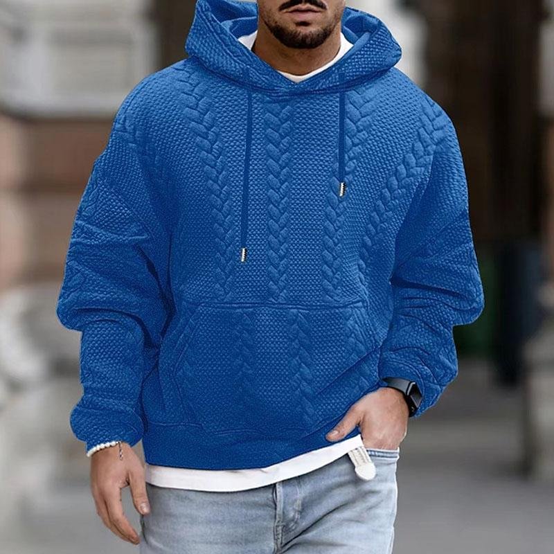 Lennon | Modern hoodie with print and kangaroo pocket - Image 3