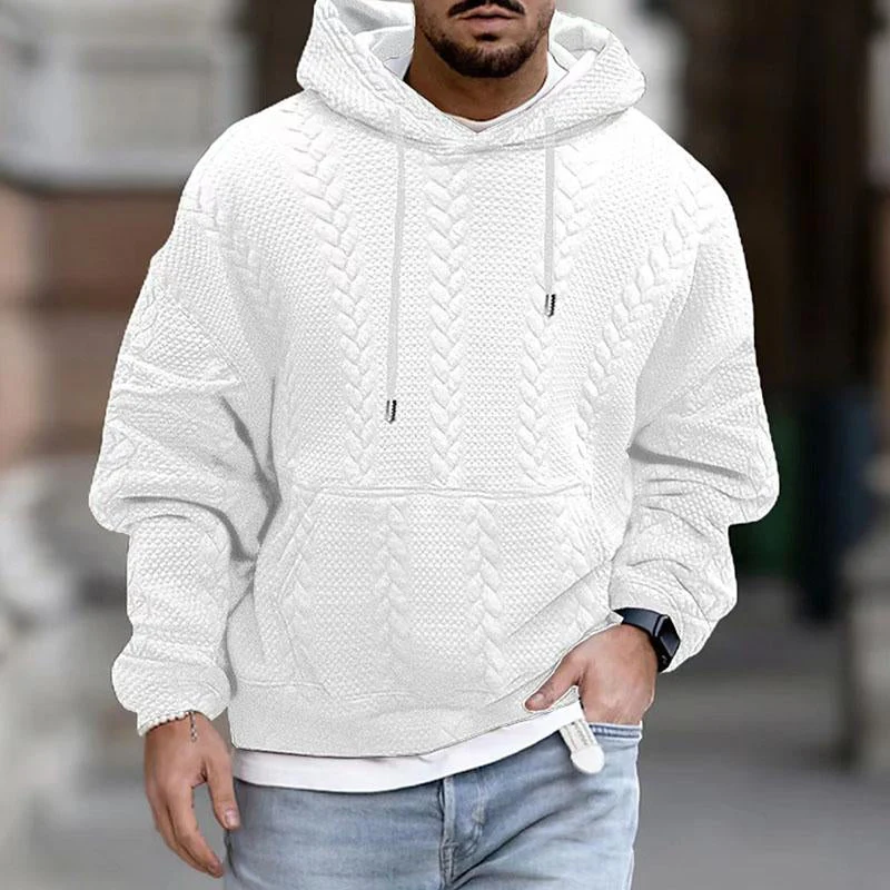 Lennon | Modern hoodie with print and kangaroo pocket - Image 6