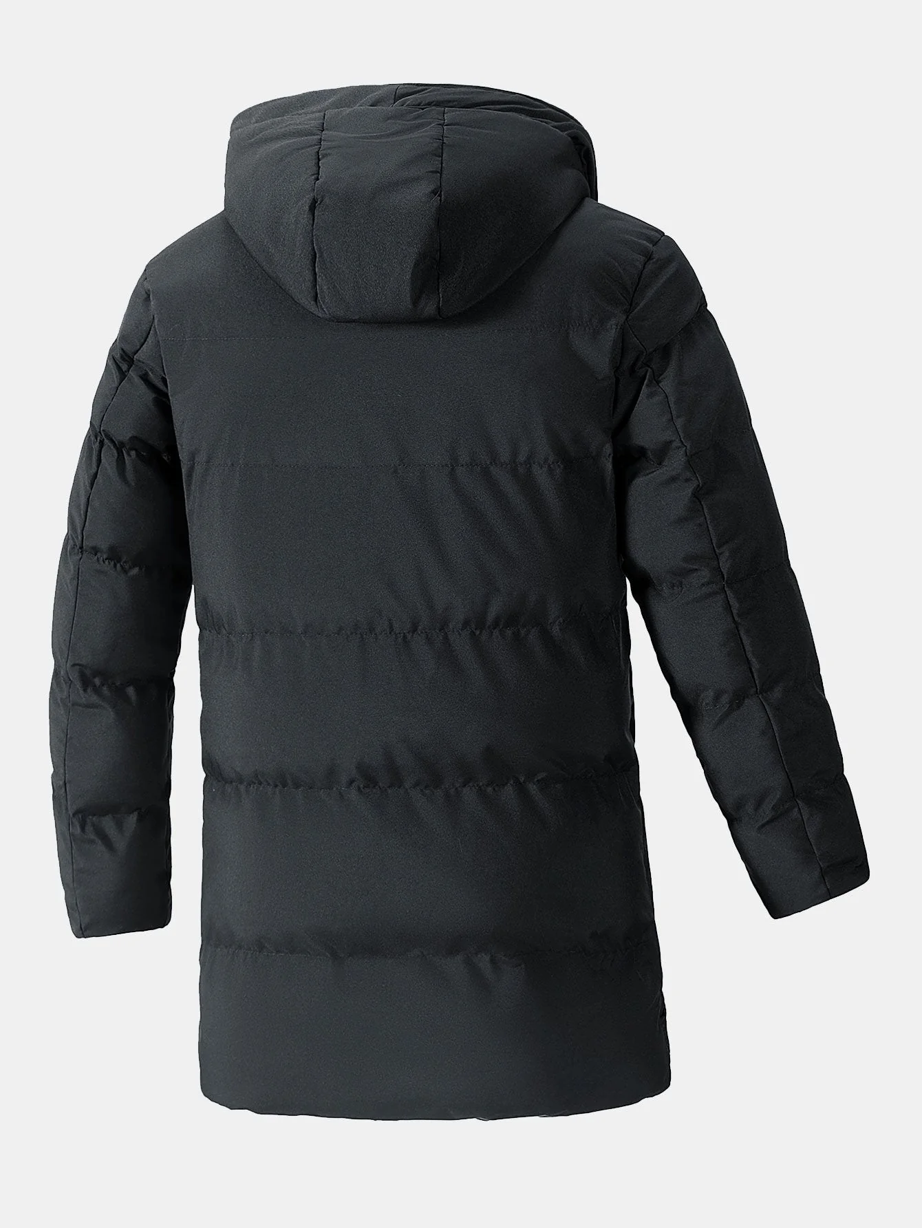 Lennox | Long Line Hooded Puffer Coat - Image 6