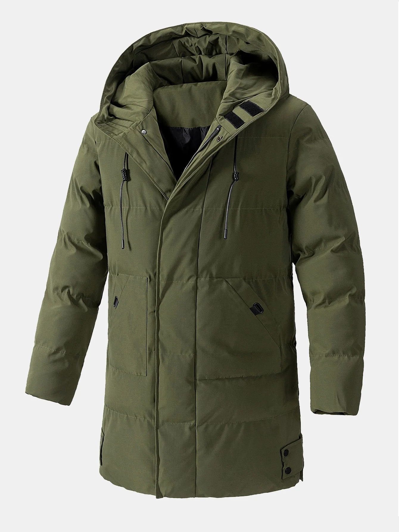 Lennox | Long Line Hooded Puffer Coat - Image 7