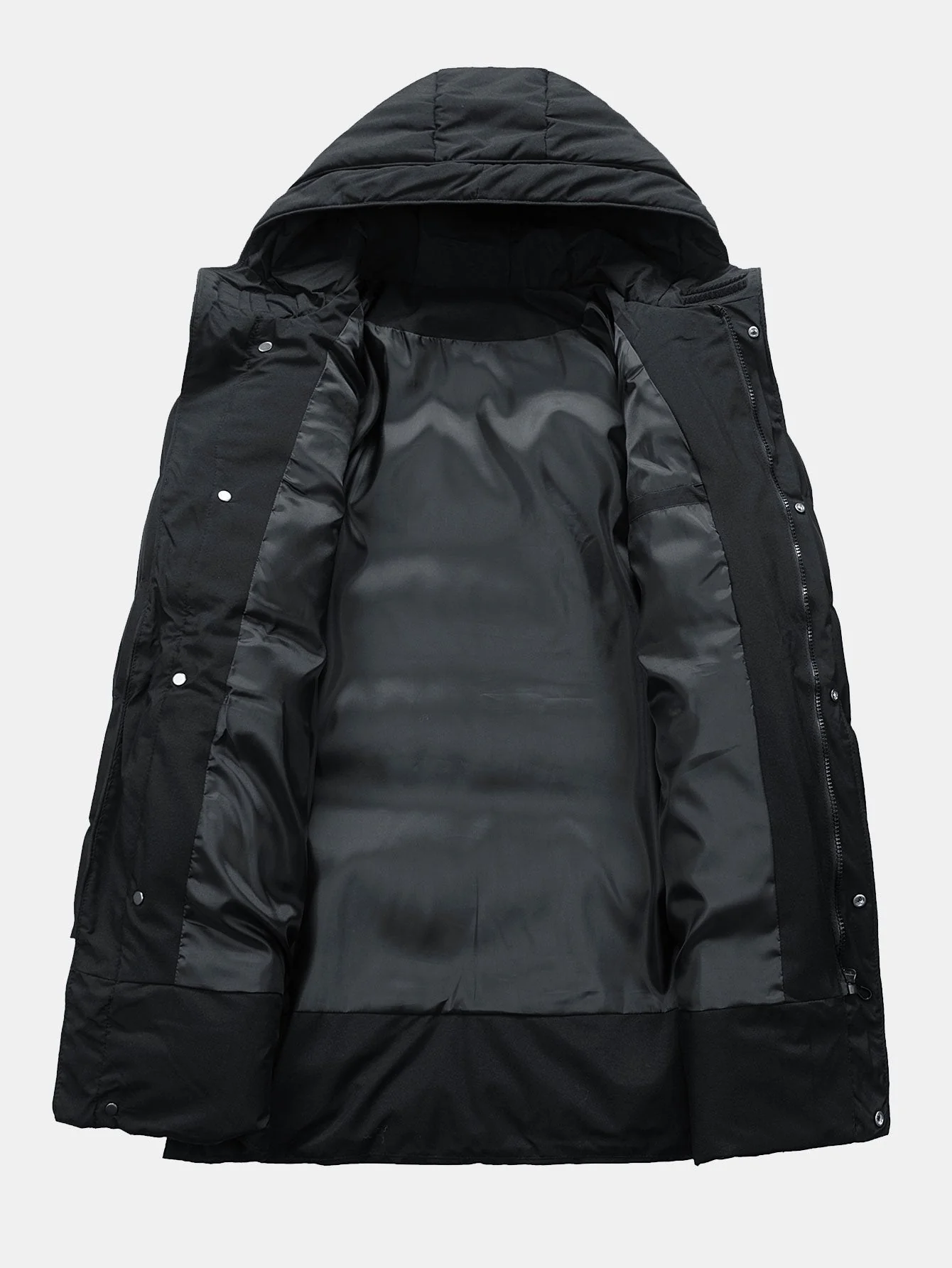 Lennox | Long Line Hooded Puffer Coat - Image 9