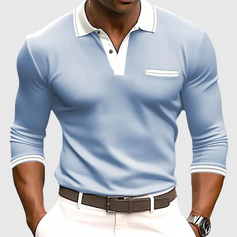 Lenoir™ - Shirt with elegant contrast details - Image 2