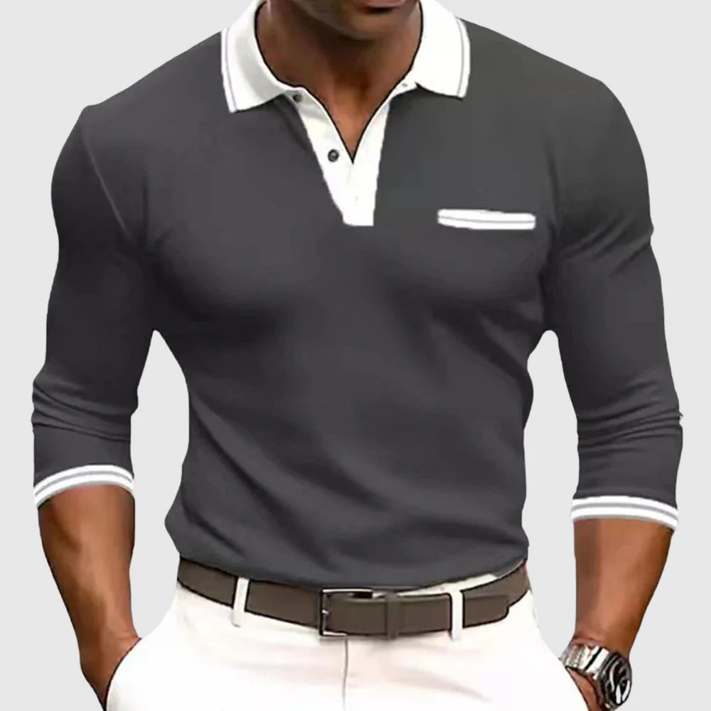 Lenoir™ - Shirt with elegant contrast details - Image 4