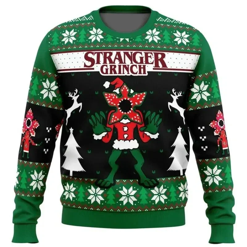Lenox® | Men’s Chrisas Jumper With Funny Grinch Prints - Image 2