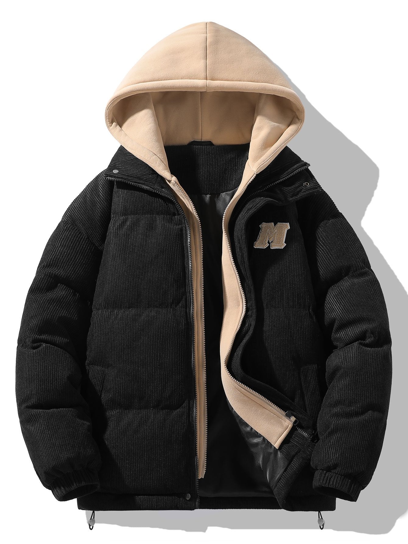 Leo | Corduroy Hooded Puffer Coat - Image 7