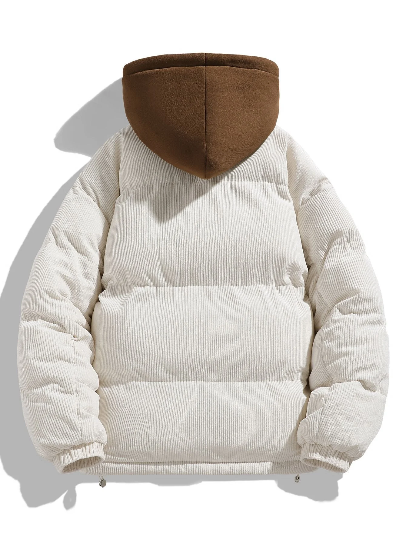 Leo | Corduroy Hooded Puffer Coat - Image 8