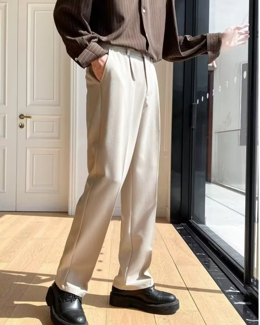 Leo | Milan Wide Fit Pantalon - Image 3