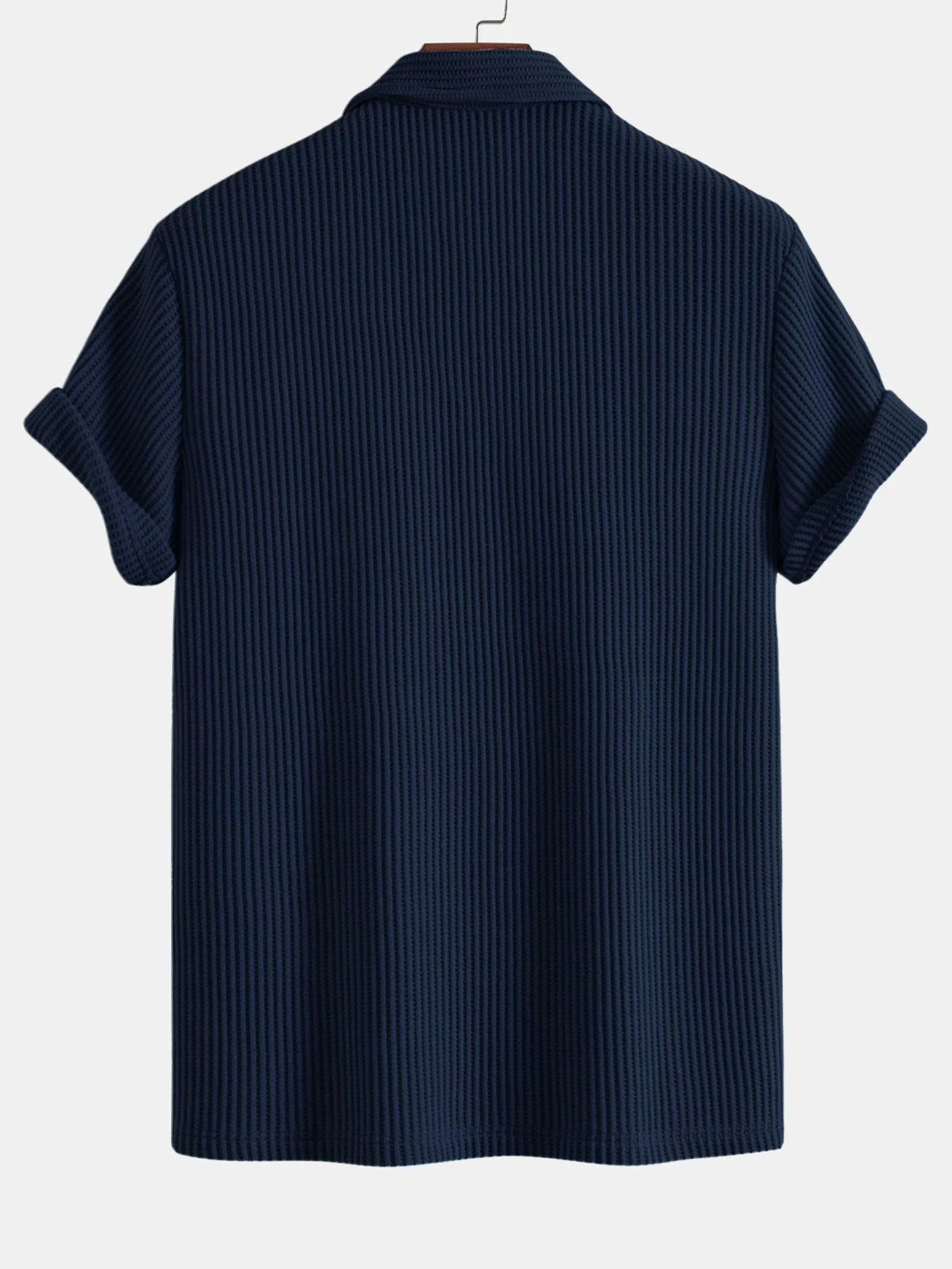 Leo | Short Sleeved Waffle Polo - Image 12