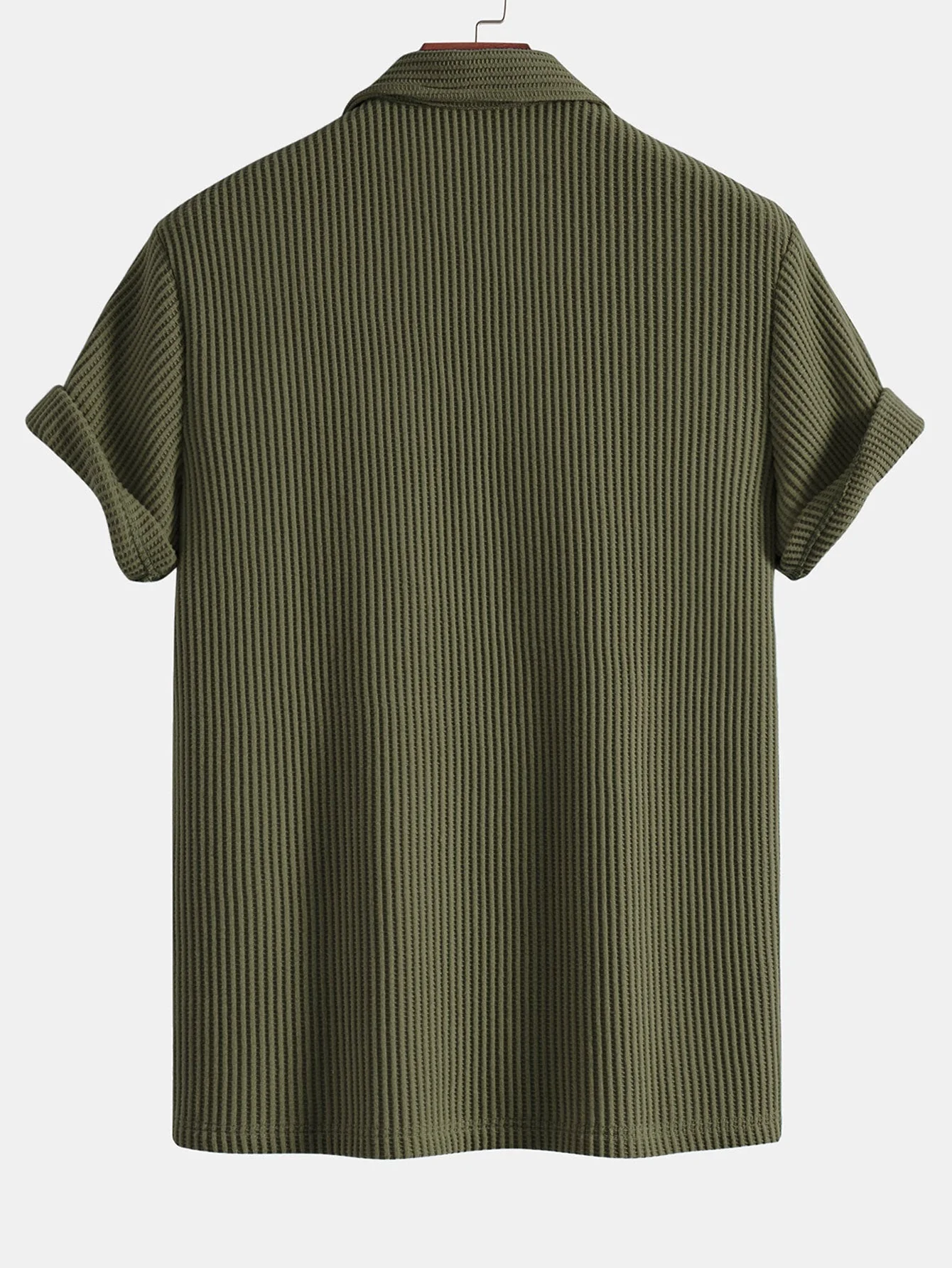 Leo | Short Sleeved Waffle Polo - Image 2