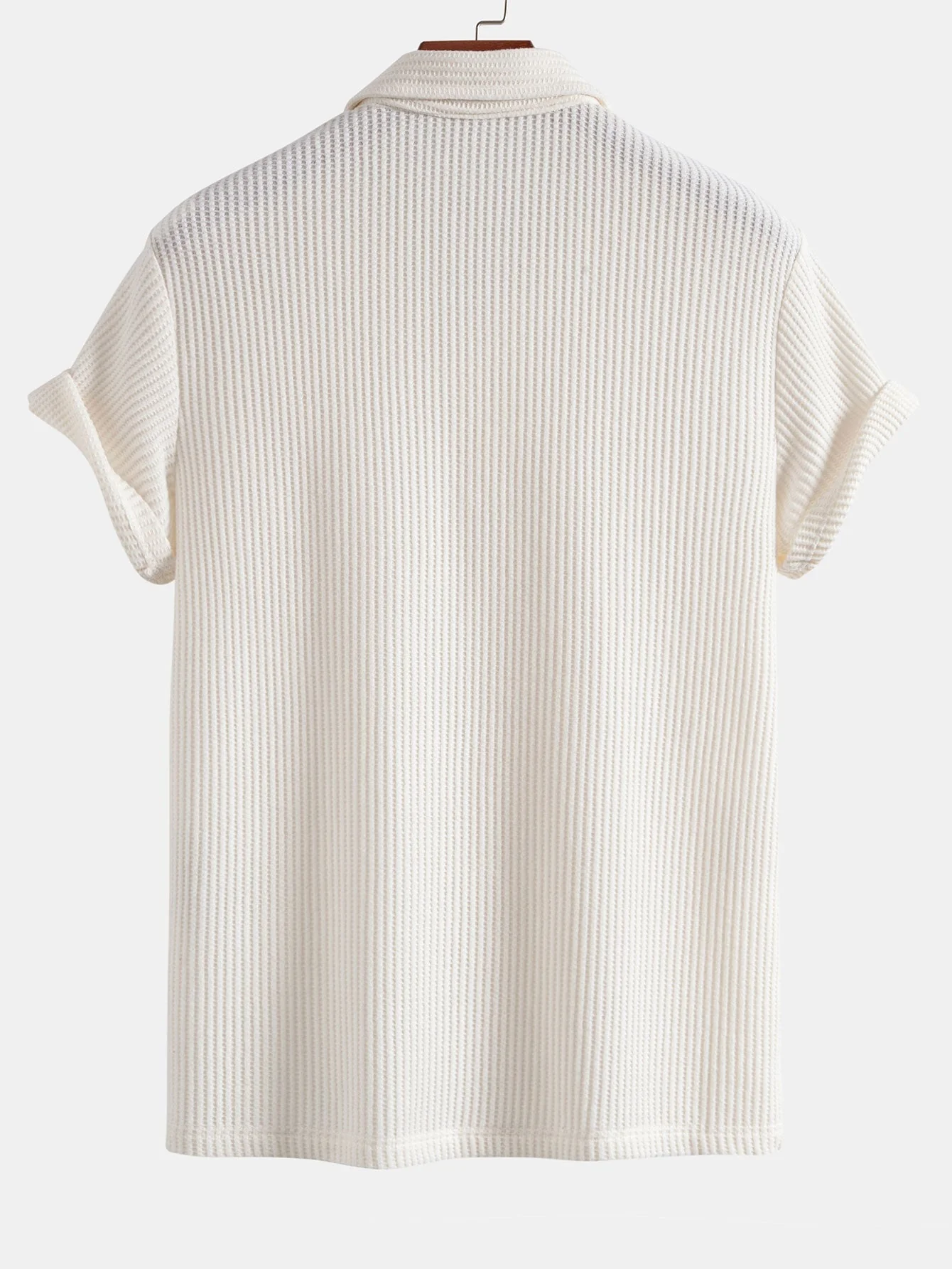 Leo | Short Sleeved Waffle Polo - Image 6