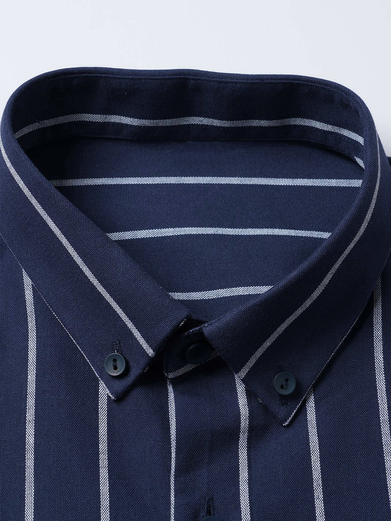 León® | Long Sleeve Stripe Cotton Button Up Shirt - Image 3