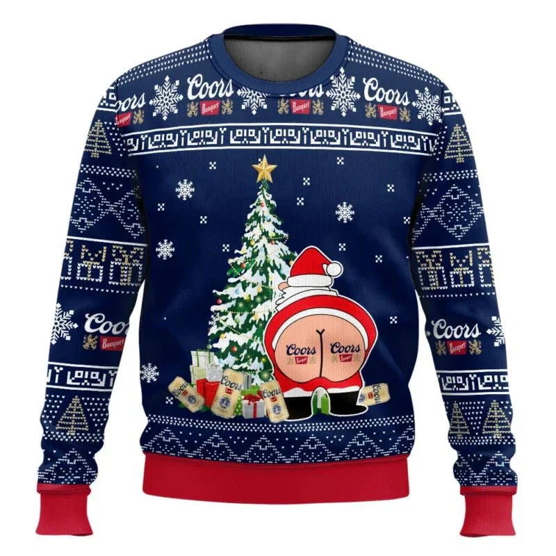 León® | Men’s Knitted Chrisas Jumper With Santa Quote - Image 3