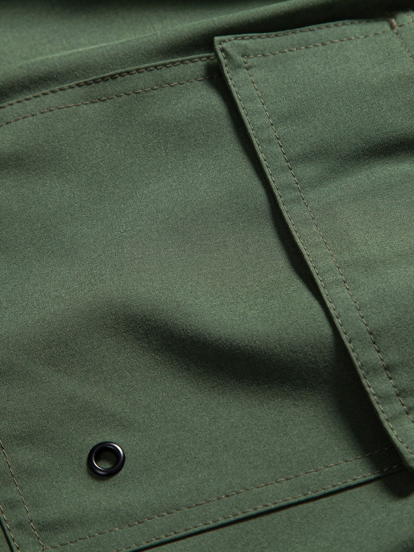 Leon® | Tropical Tiki Bigfoot Print Button Up Shirt & Solid Drawstring Swim Shorts - Image 12
