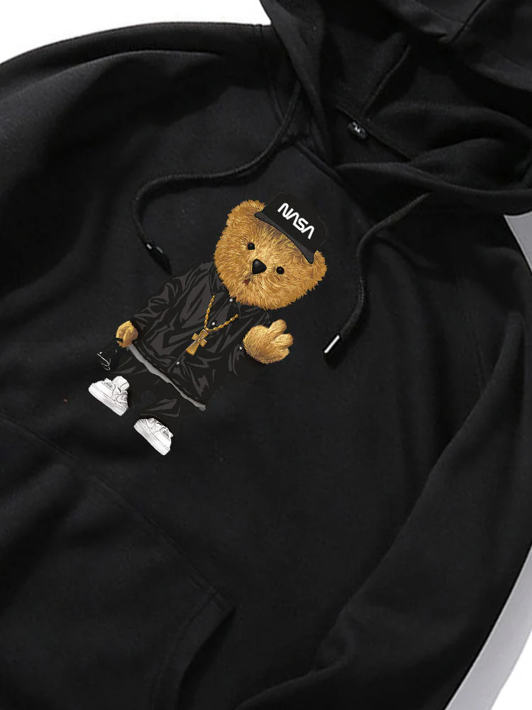 Leonard | Hip Hop Bear Print Hoodie - Image 7