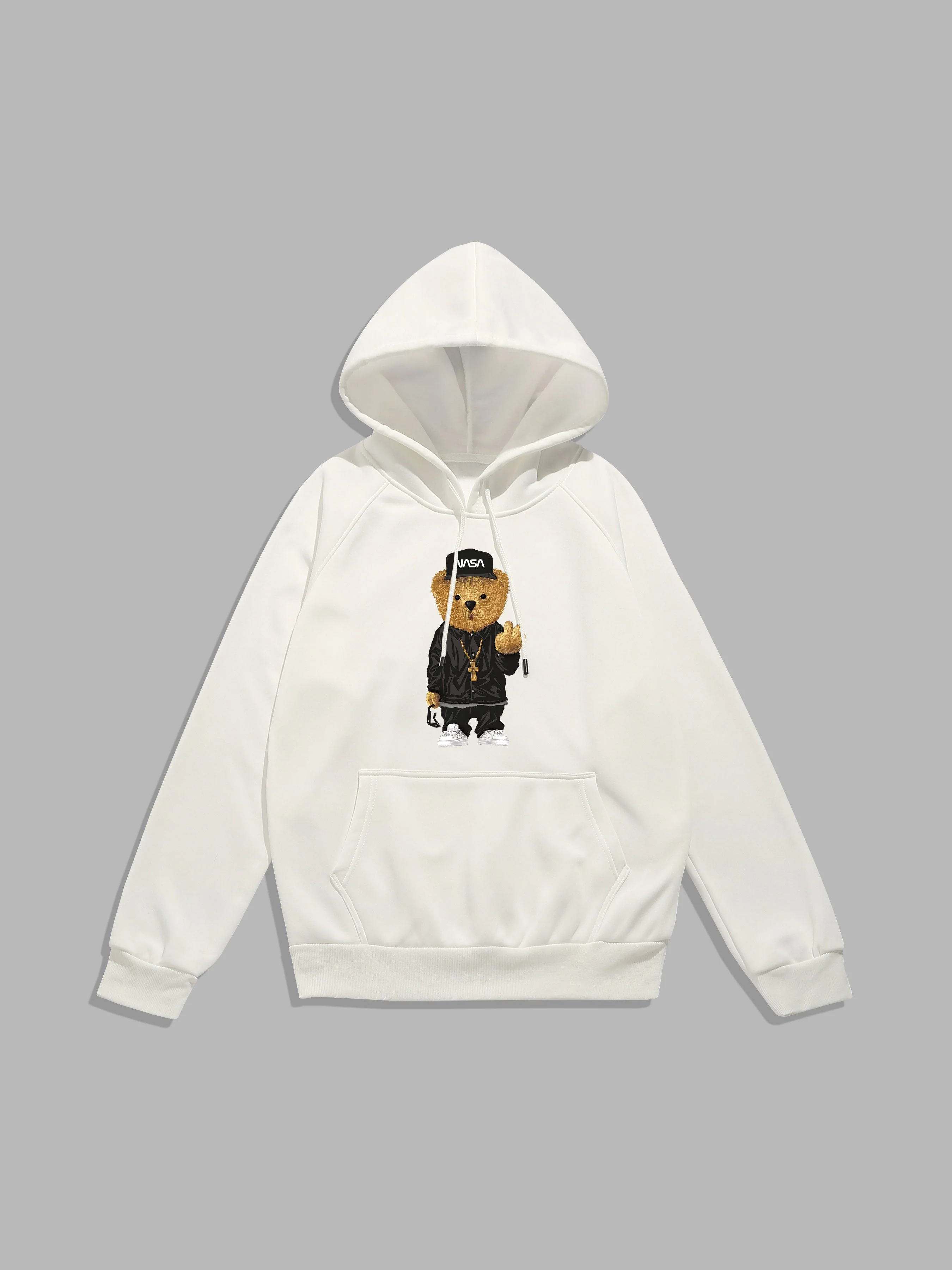 Leonard | Hip Hop Bear Print Hoodie - Image 8