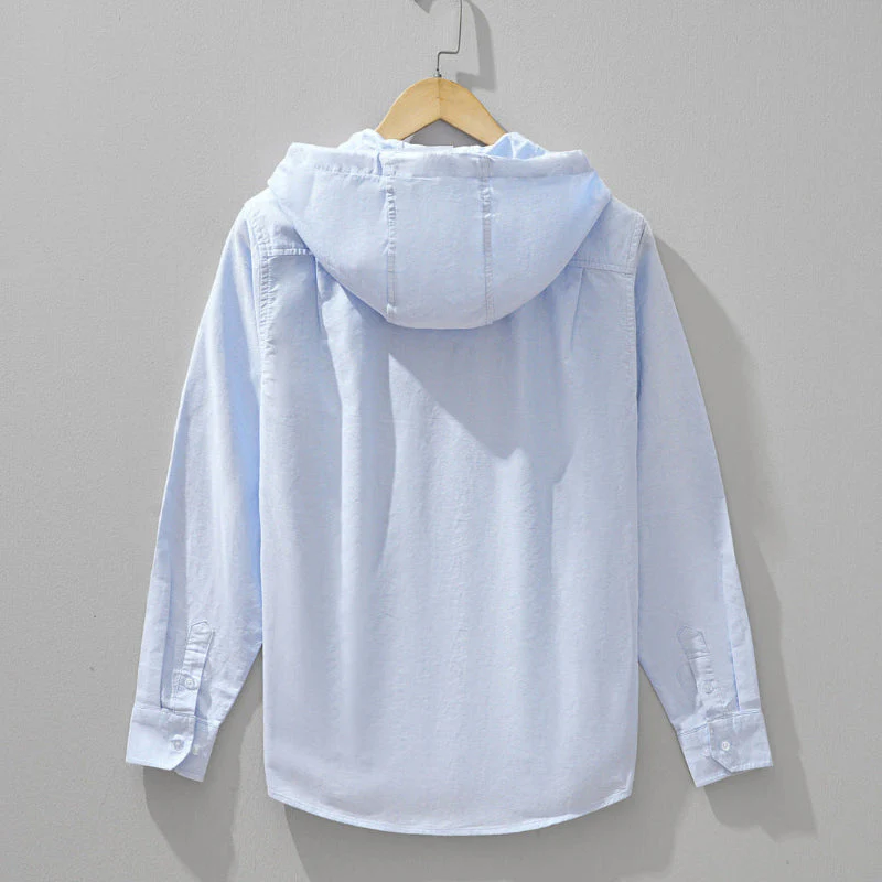 Leopoldo | Amalfi Hooded Linen Shirt - Image 3
