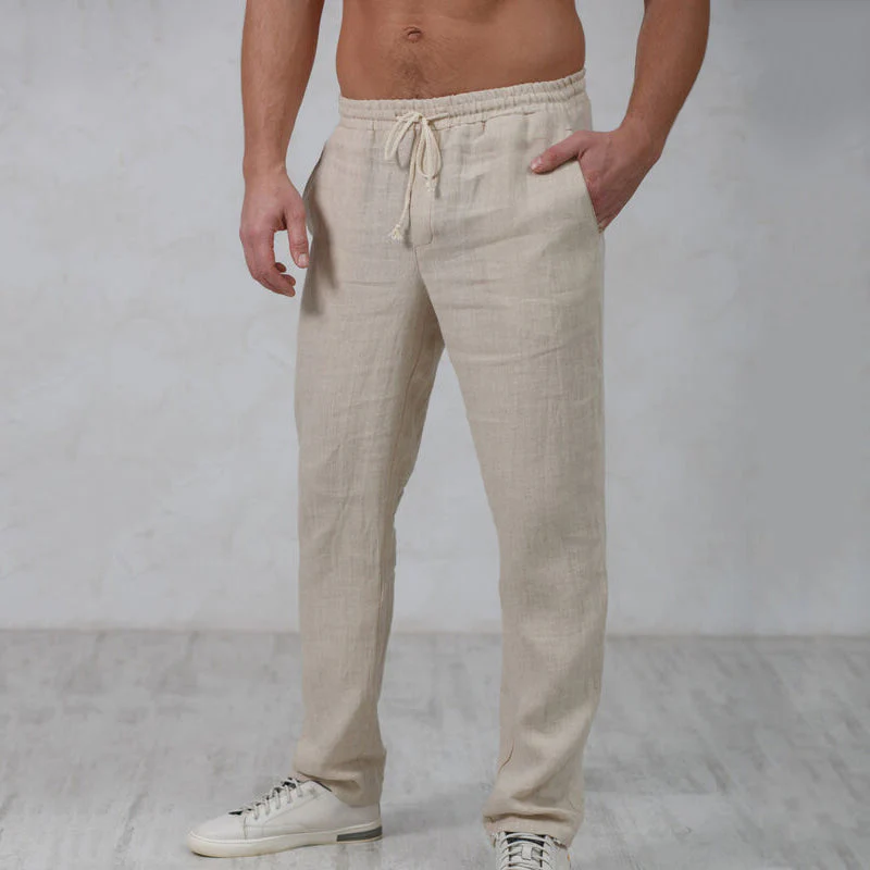 Leroy® | Men'S Lightweight Linen Trousers - Image 2