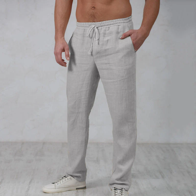 Leroy® | Men'S Lightweight Linen Trousers - Image 3