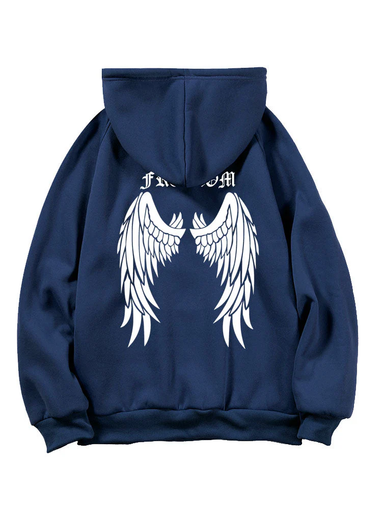 Leroy | Letter Wings Back Print Hoodie - Image 3
