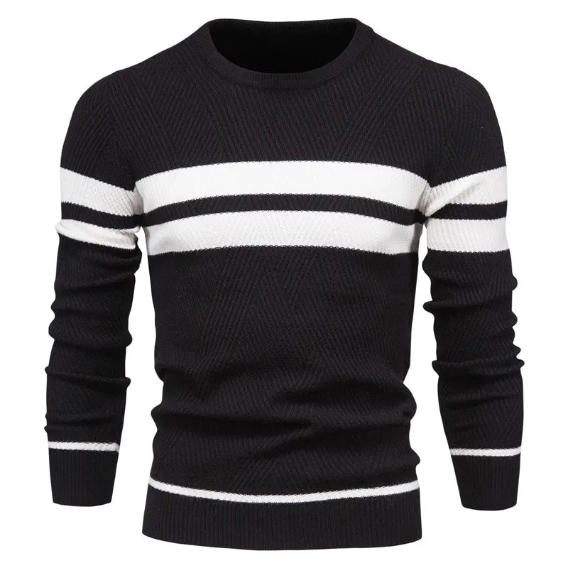 Lev | Long-sleeved patchwork sweater - Image 3