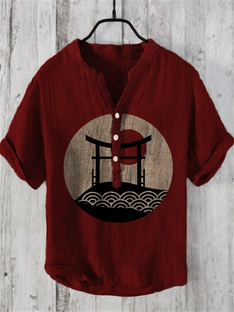 Levester® | Japanese Vintage Shirt With Short Sleeves - Image 3