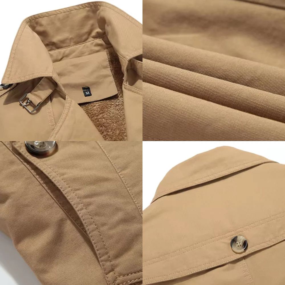 Levi | Lined Military Winter Jacket - Image 4