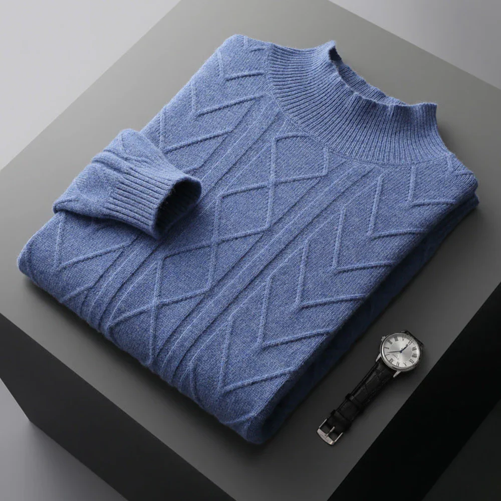 Levi | Mizar Patterned Cashmere Sweater - Image 3