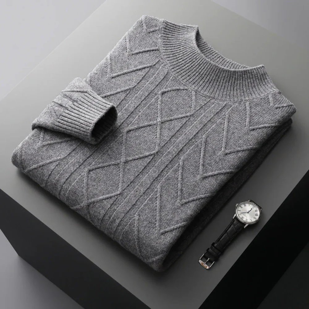 Levi | Mizar Patterned Cashmere Sweater - Image 4