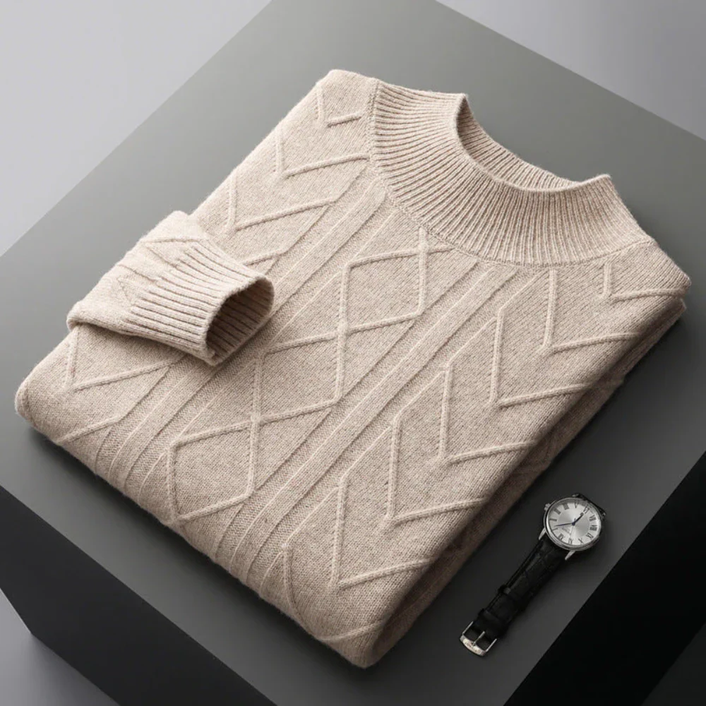 Levi | Mizar Patterned Cashmere Sweater - Image 7