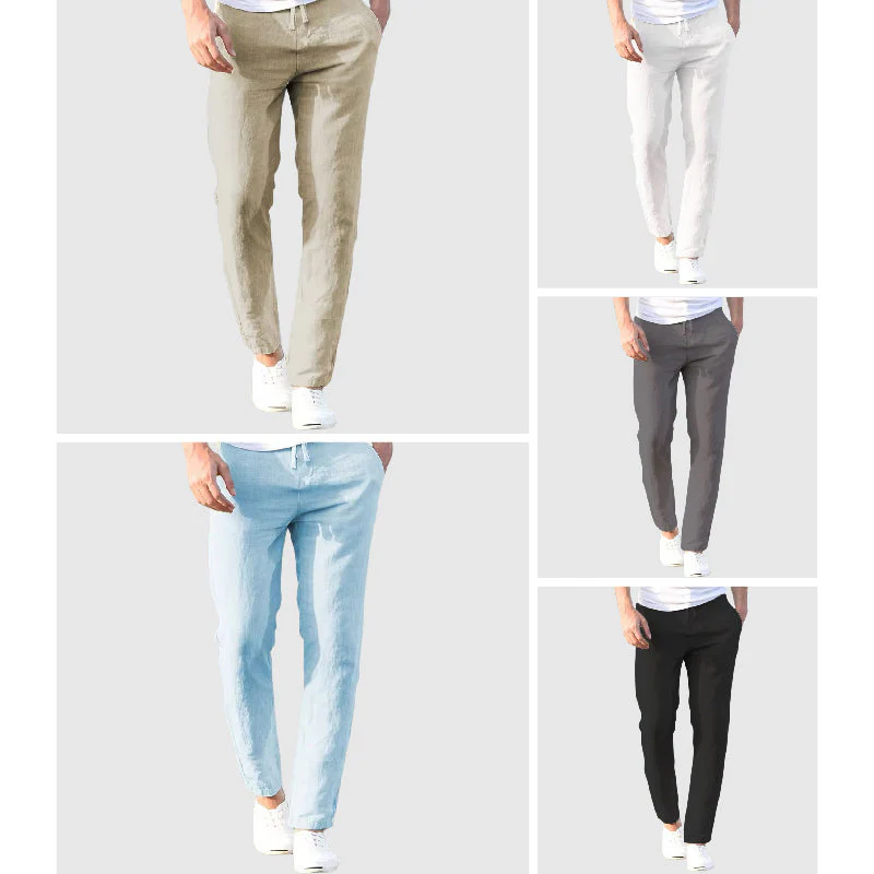 Lewis | LIGHTWEIGHT LINEN TROUSERS - Image 7
