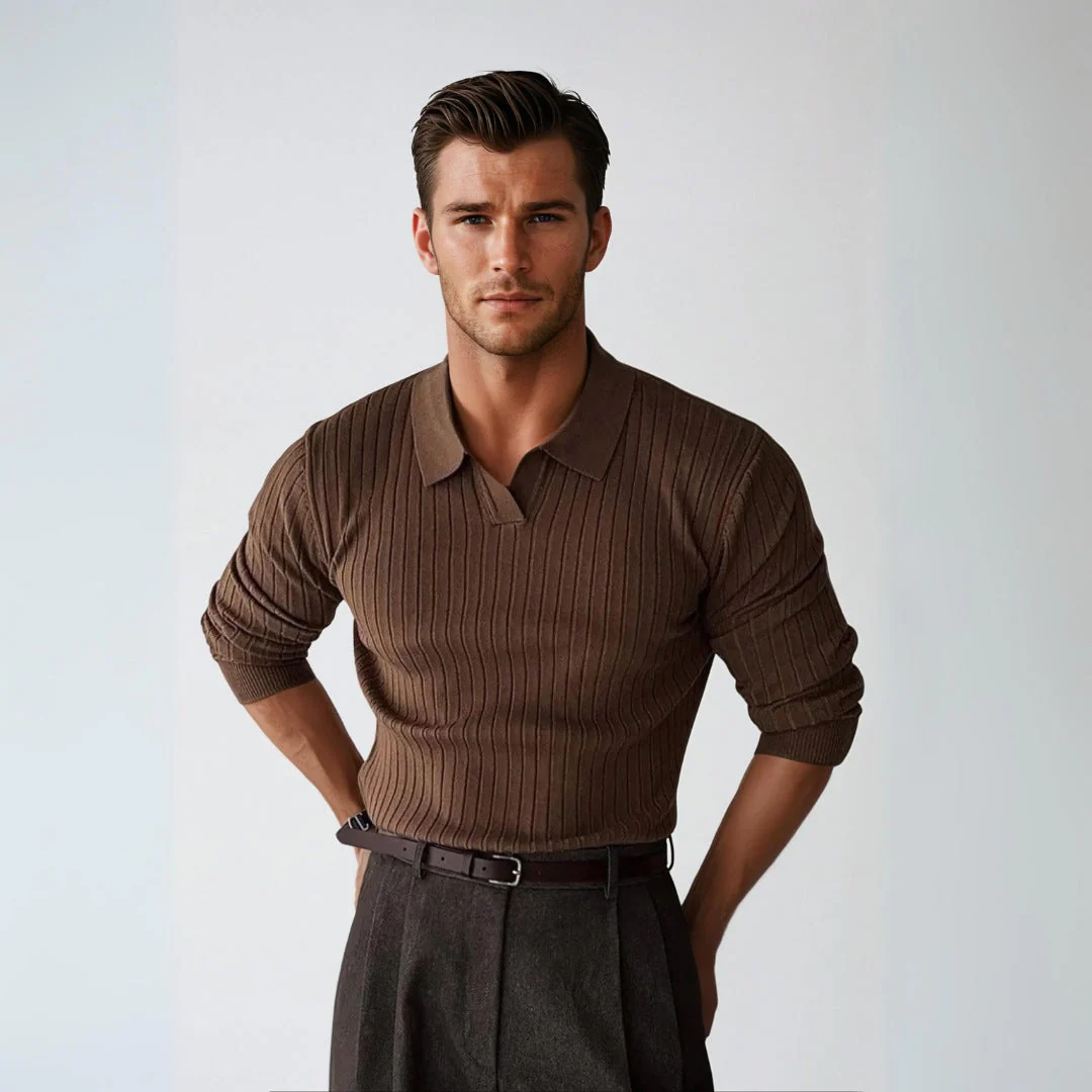 Liam® | Classic Sweater With Collar - Image 5