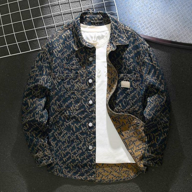 Liam® | Denim Jacket With Letters