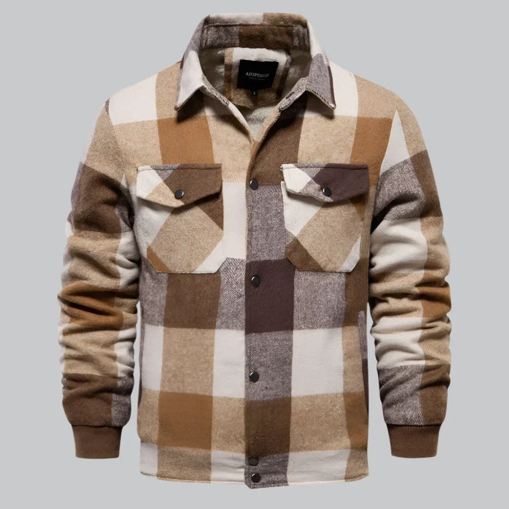 Liam® | Men'S Flannel Jacket With Fleece Lining - Image 2