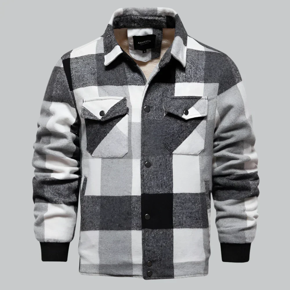 Liam® | Men'S Flannel Jacket With Fleece Lining - Image 3