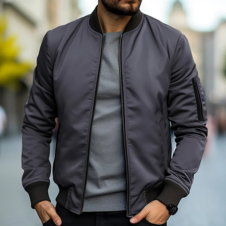Liam® | Stylish Bomber Jacket - Image 6