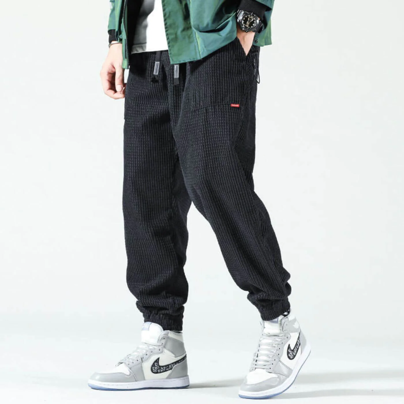 Liam® | Stylish corduroy joggers - Image 3