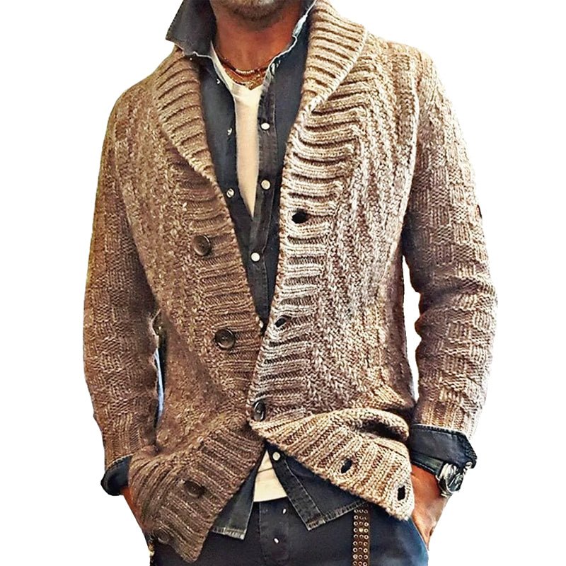 Lian | Vintage knitted cardigan with lapels - Image 6