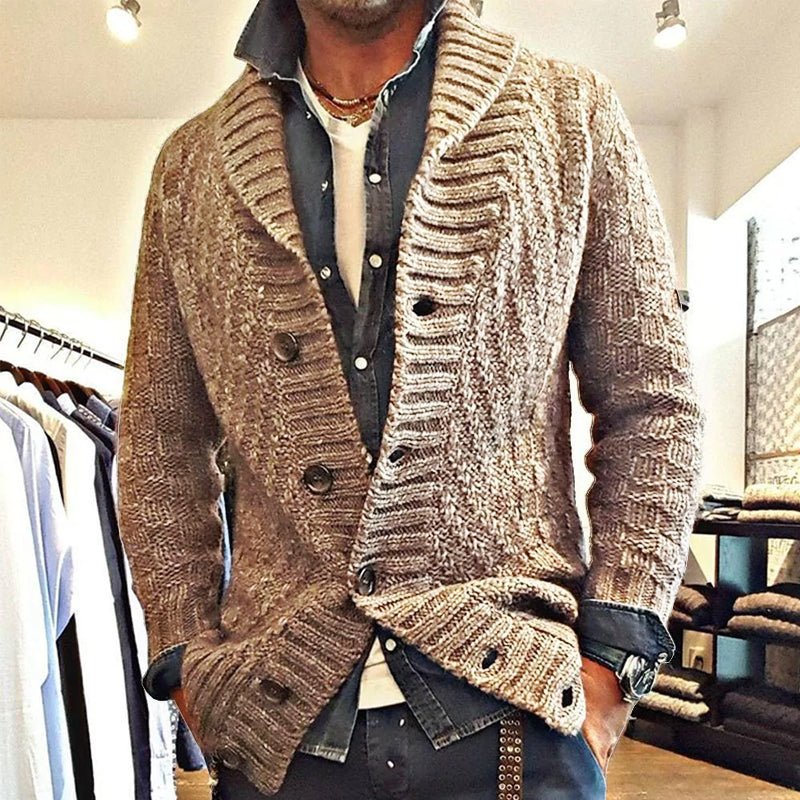 Lian | Vintage knitted cardigan with lapels - Image 7