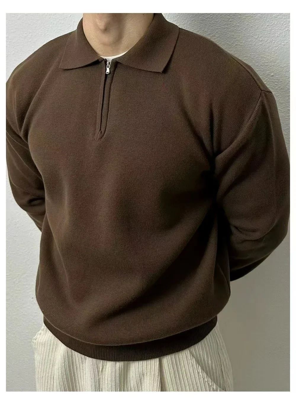 Liborio® | Long Sleeve Zip Sweater - Image 2