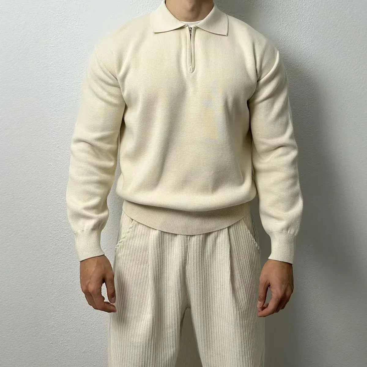 Liborio® | Long Sleeve Zip Sweater - Image 4