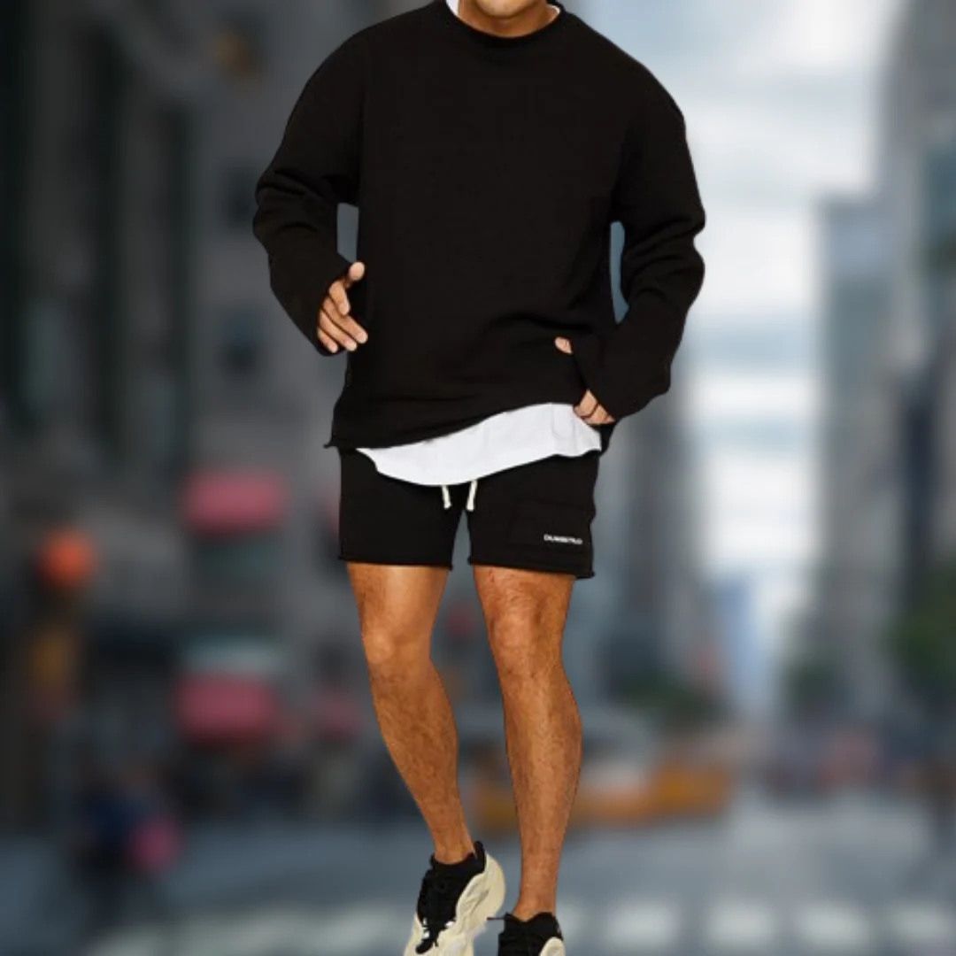 LinĀ® | Sweatshirt And Shorts Set - Image 3