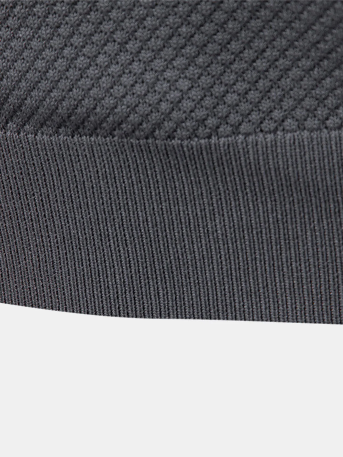 Lincoln | Pineapple Texture Knit V Neck Polo - Image 11