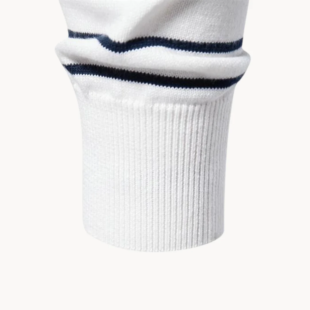 Lindel® | Striped Cotton Sweater - Image 11