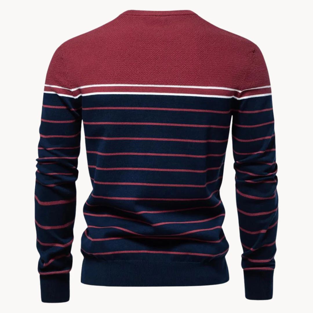 Lindel® | Striped Cotton Sweater - Image 8