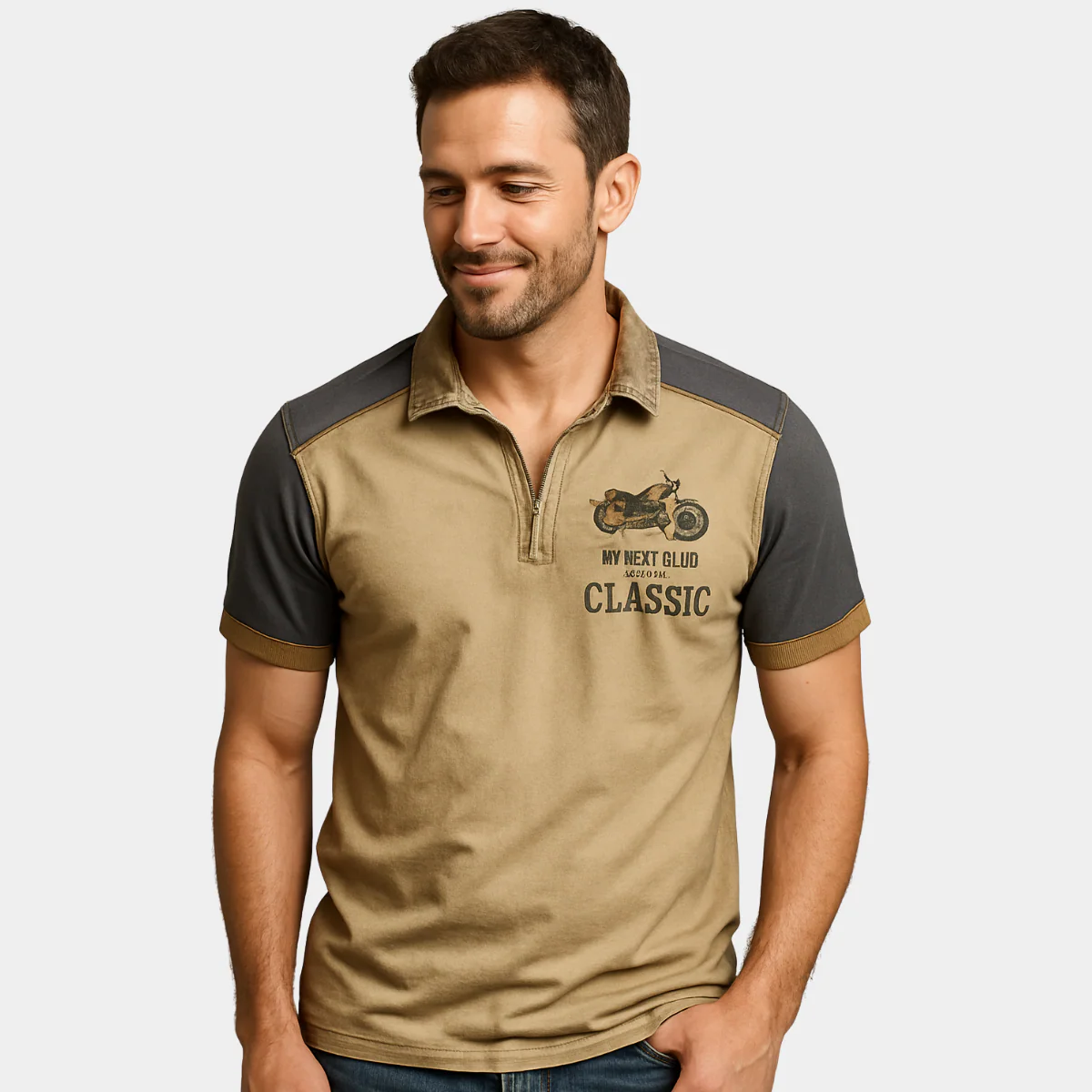 Lindo® | Vintage Motorcycle Style Polo Shirt